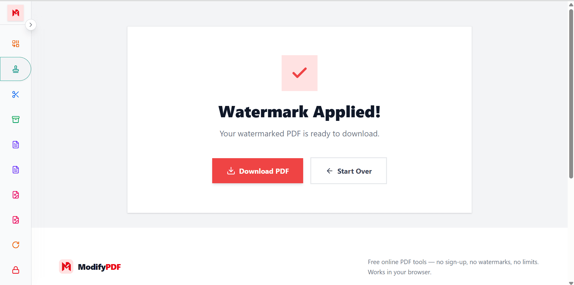 A watermarked PDF document used for copyright and document protection